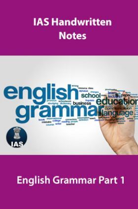 IAS Handwritten Notes English Grammar Part 1